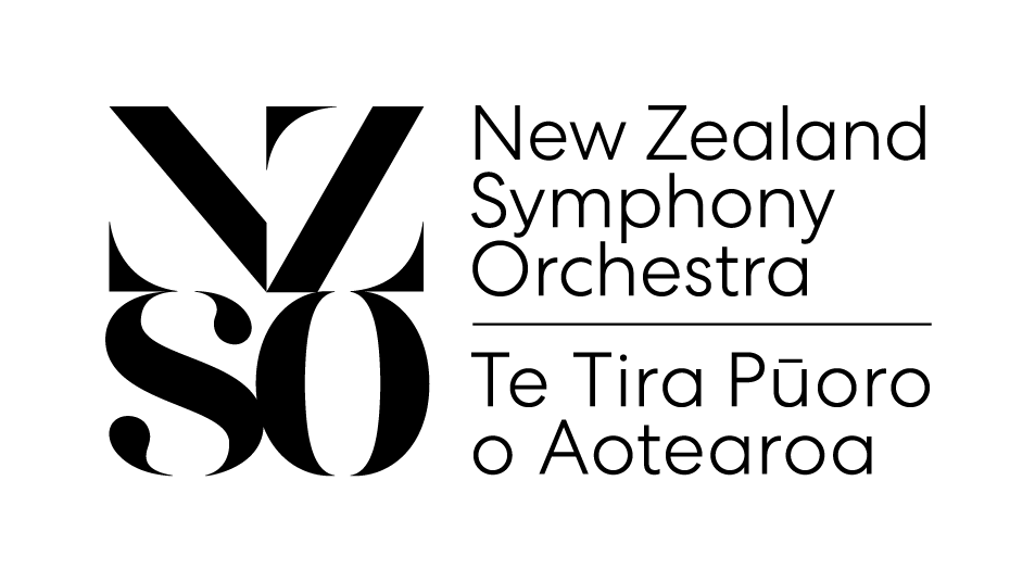 Logo of the New Zealand Symphony Orchestra Te Tira Pūoro o Aotearoa