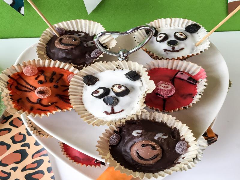 animal decorated baked goods