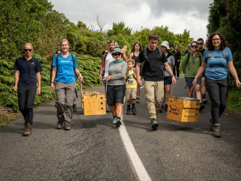 Taranaki Kiwi Trust Volunteers. 
