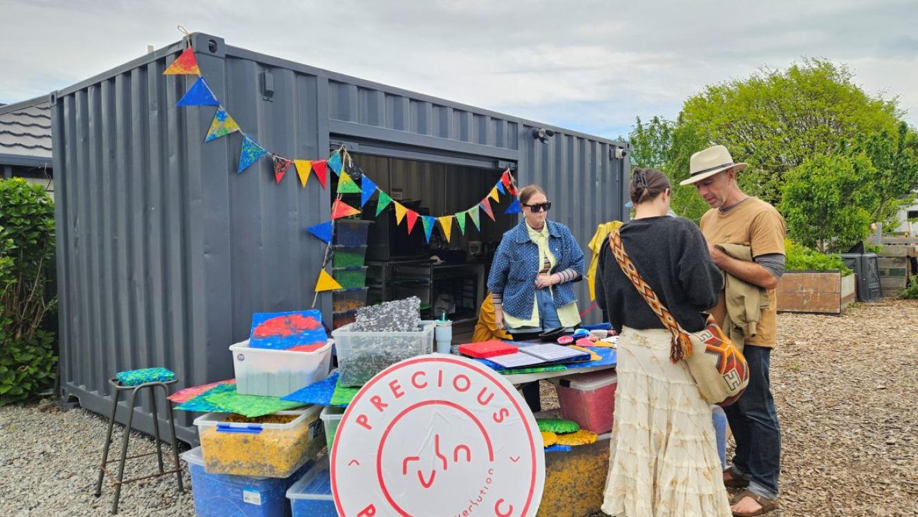 A group of volunteers for a Riverlution event.